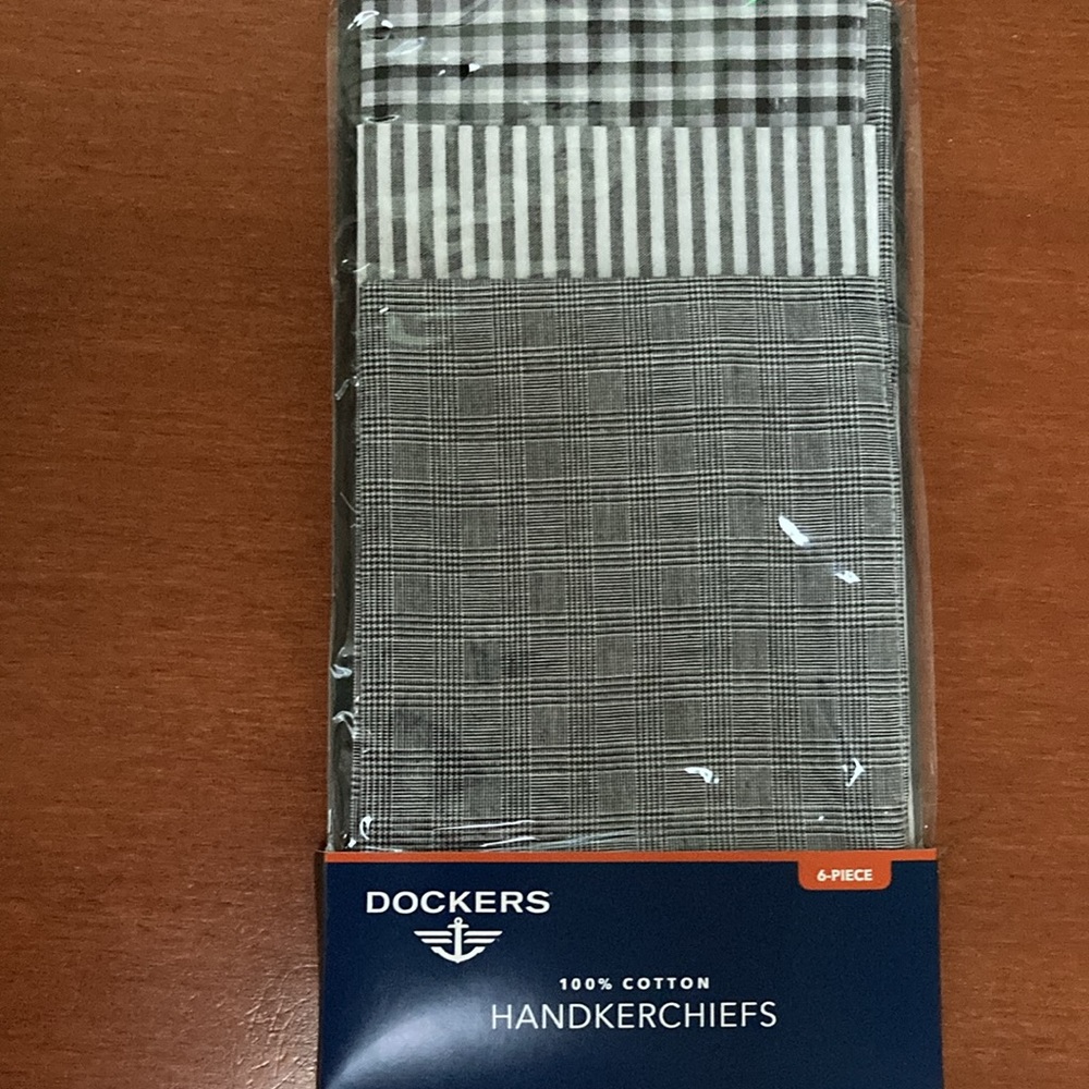 Dockers 100% Cotton Handkerchiefs- 6